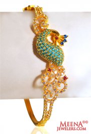 22k Signity Peacock Bangle