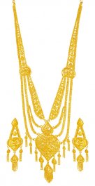 22K Yellow Gold  Necklace Set