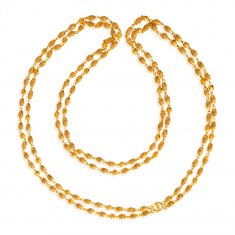 22 Karat Gold White Tulsi Mala ( 22Kt Long Chains (Ladies) )