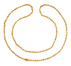 22K Gold Ladies White Tulsi Mala