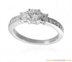 18K Diamond Solitaire Ring