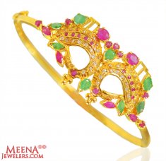 22k Gold Stone Kada 