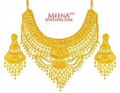 22 Karat Gold Necklace Set ( 22 Kt Gold Sets )