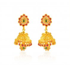 22karat Gold Jhumkhi Earring ( Long Earrings )