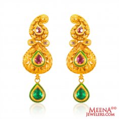 22KT Gold Antique Earrings