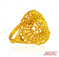 22kt Fancy Gold Ring ( Ladies Gold Ring )