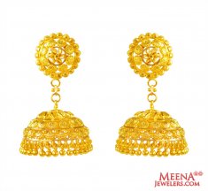 22k Gold Filigree Jhumki