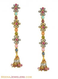 22k Designer Long Earrings