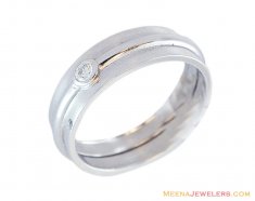 White Gold Diamond Band (Mens) 18K