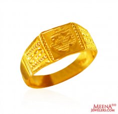 22K Gold OM  Ring