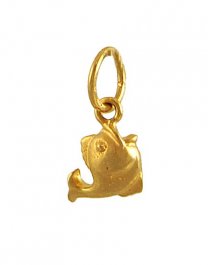 22K Gold Pisces Pendant