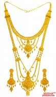 22k Gold 2 in 1 Necklace Set